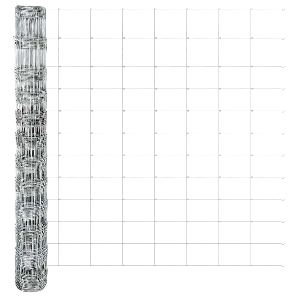 vidaXL Περίφραξη αγρού Γκρι 1.2 x 10 m Ατσάλι