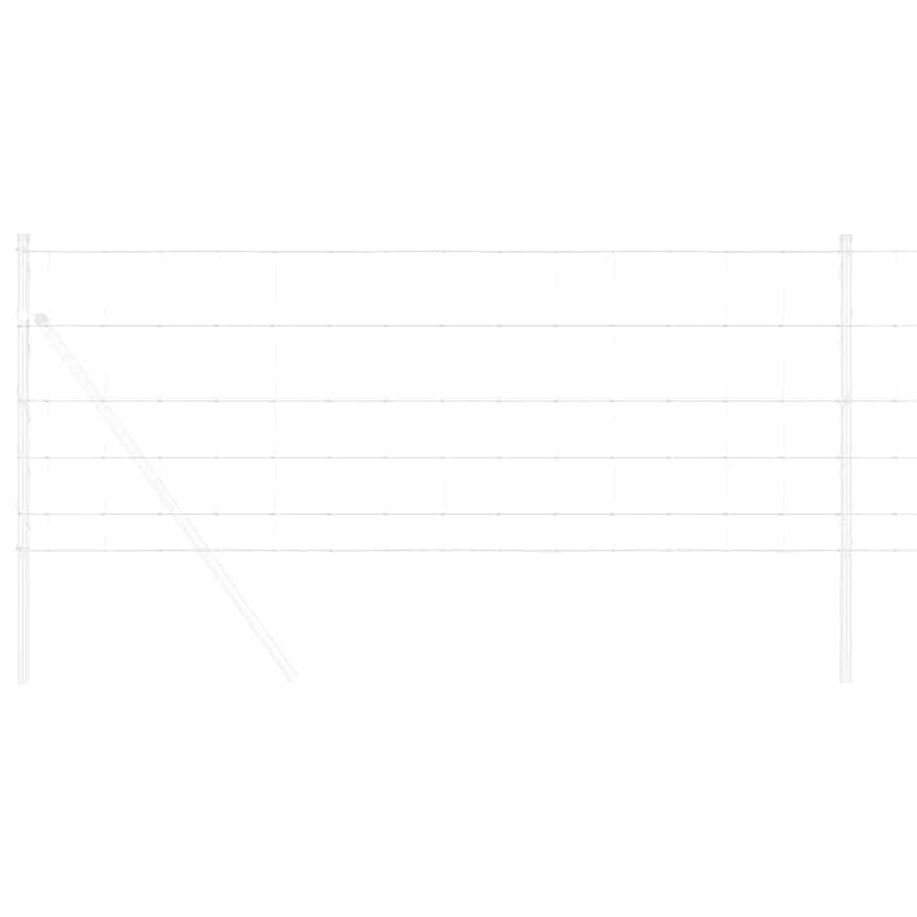vidaXL Περίφραξη αγρού Ασημί 25 x 0.8 m Γαλβανισμένος χάλυβας