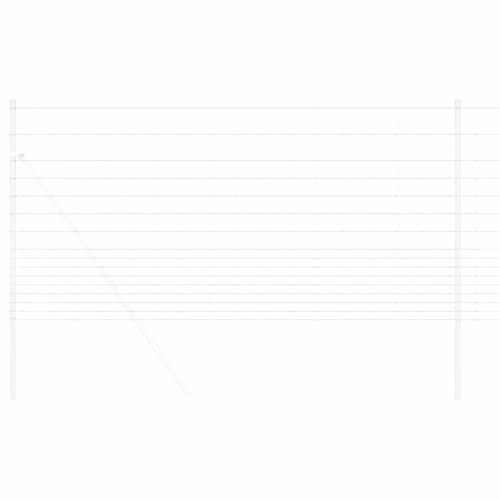 vidaXL Περίφραξη αγρού Ασημί 25 x 1.2 μ Γαλβανισμένος χάλυβας