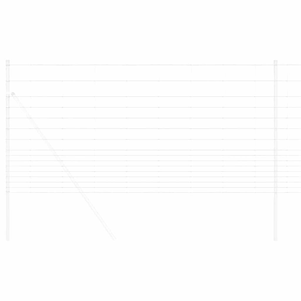 vidaXL Περίφραξη αγρού Ασημί 25 x 1.2 μ Γαλβανισμένος χάλυβας
