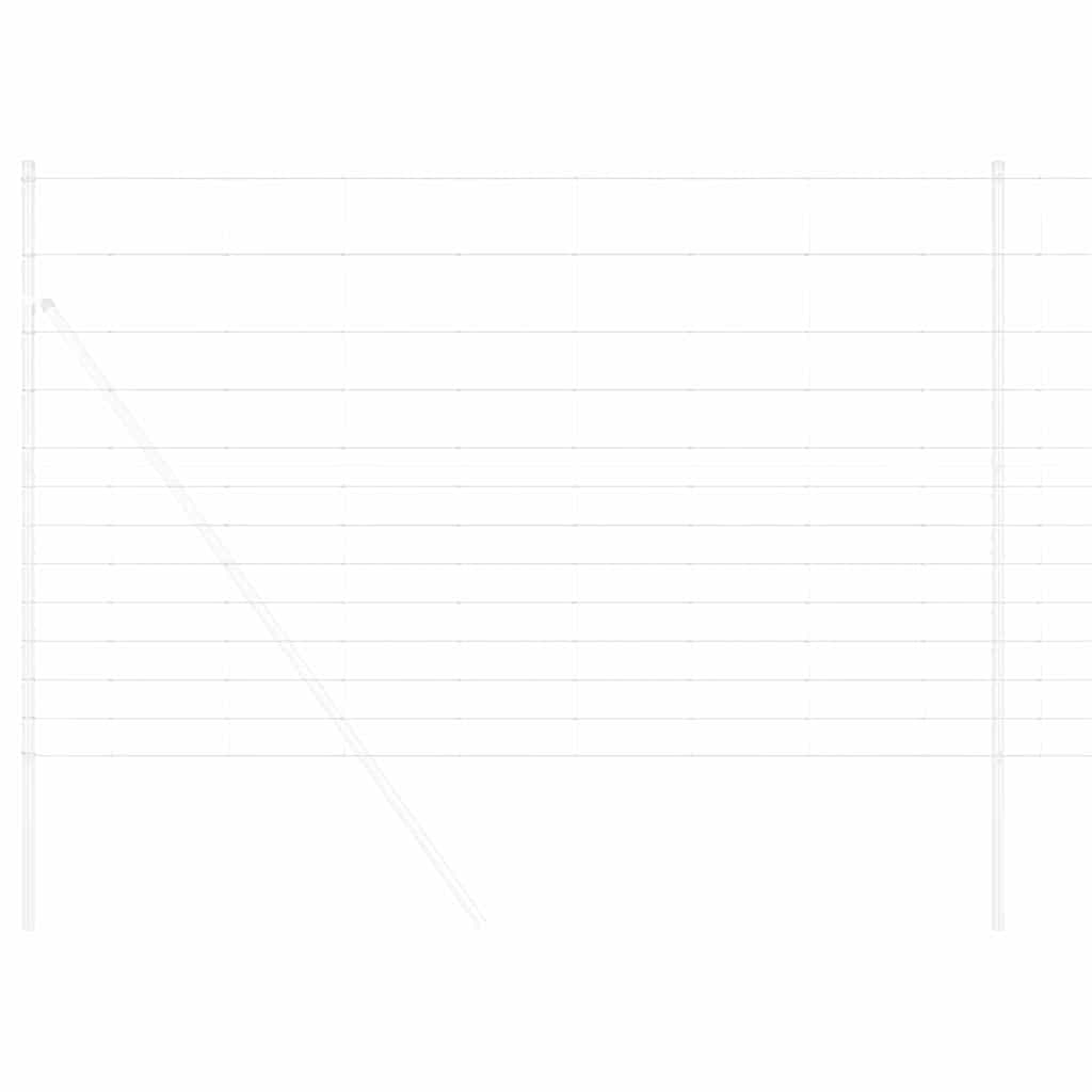 vidaXL Περίφραξη αγρού Ασημί 25 x 1.5 m Γαλβανισμένος χάλυβας