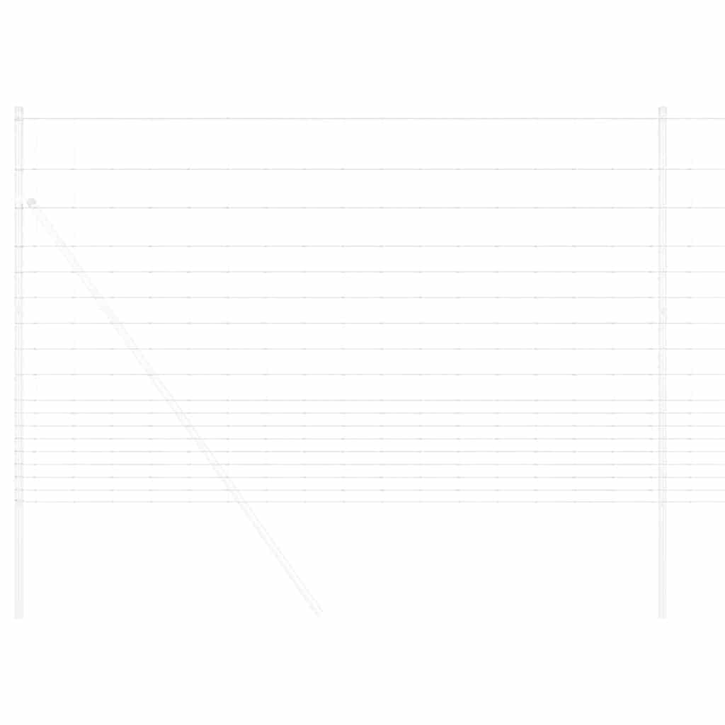 vidaXL Περίφραξη αγρού Ασημί 25 x 1.5 m Γαλβανισμένος χάλυβας