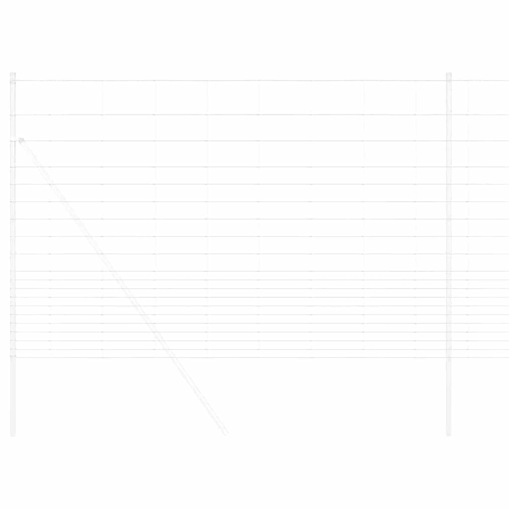 vidaXL Περίφραξη αγρού Ασημί 25 x 1.6 μ Γαλβανισμένος χάλυβας