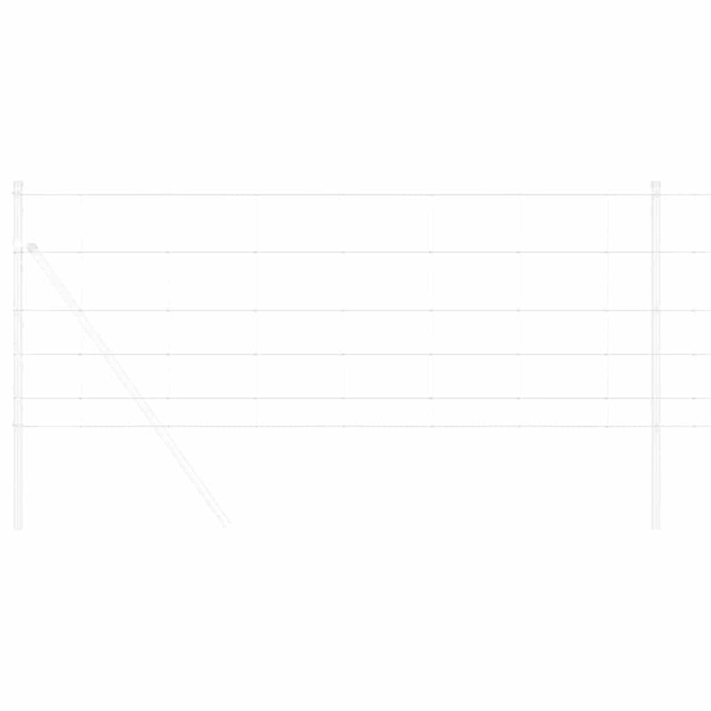vidaXL Περίφραξη αγρού Ασημί 50 x 0.8 m Γαλβανισμένος χάλυβας