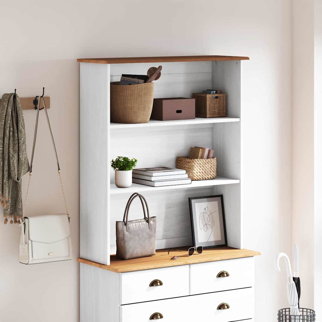 vidaXL Κλουβί "ASKIM" Λευκό 91x30x104 εκατοστά Στερεό Ξύλο Πετρελαίου