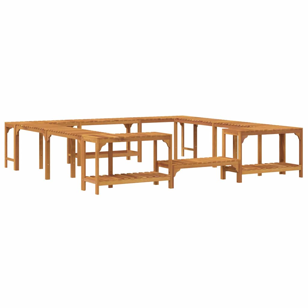 vidaXL Περίβλημα Τζακούζι Καστανό 250 x 250 cm