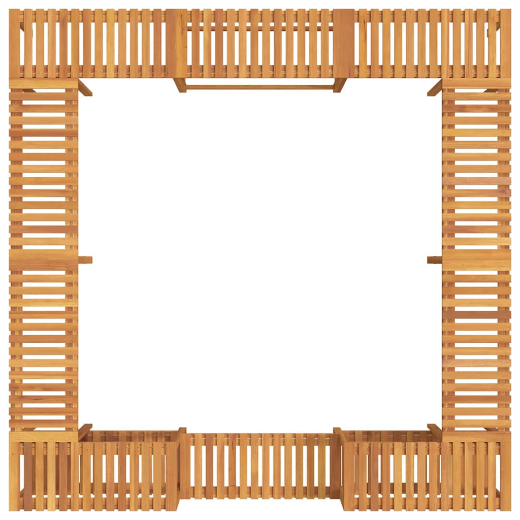 vidaXL Περίβλημα Τζακούζι Καστανό 250 x 250 cm