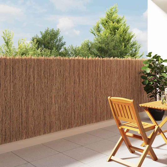 vidaXL Φράχτης από κλαδιά Καφέ 400 x 125 cm Ξύλινη Τρίχα