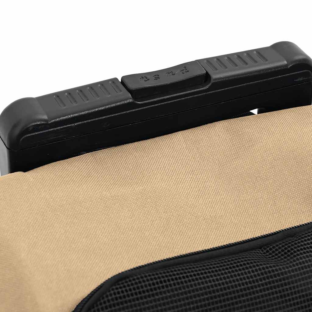 vidaXL Καρότσι Κατοικίδιων 3 σε 1 Σχεδιασμός Άμμος 48x32x(57-106) εκ. Ύφασμα Oxford