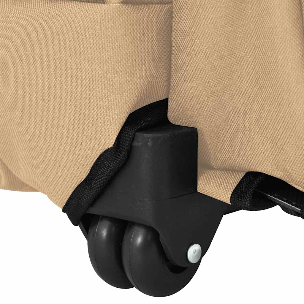 vidaXL Καρότσι Κατοικίδιων 3 σε 1 Σχεδιασμός Άμμος 48x32x(57-106) εκ. Ύφασμα Oxford