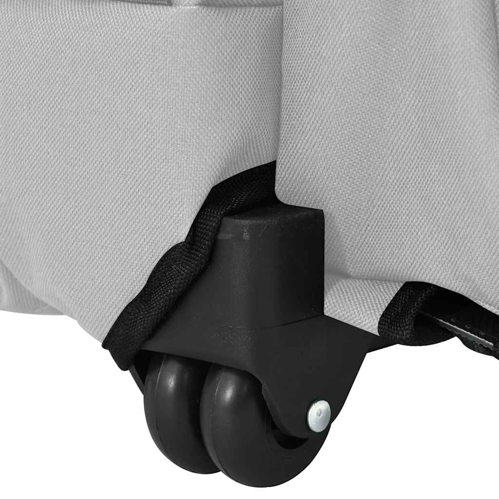 vidaXL Καρότσι Κατοικίδιων 3 σε 1 Γκρι 48x32x(57-106) εκ. από Ύφασμα Oxford