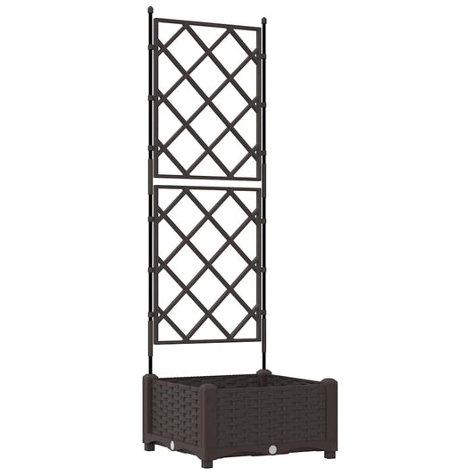 vidaXL Κηποτινάκι με Τρέλα Καφέ 40 x 40 x 125.5 εκ. PP
