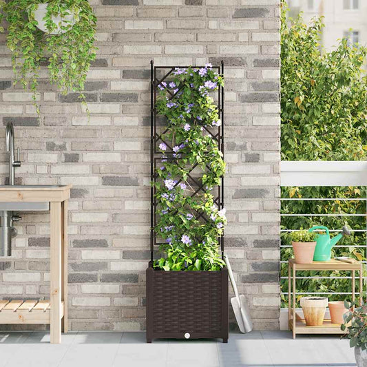 vidaXL Κηποτινάκι με Τρέλα Καφέ 40 x 40 x 143 εκ. PP
