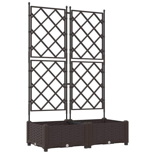 vidaXL Κηποτινάκι με Τρέλα Καφέ 80 x 40 x 125.5 εκ. PP