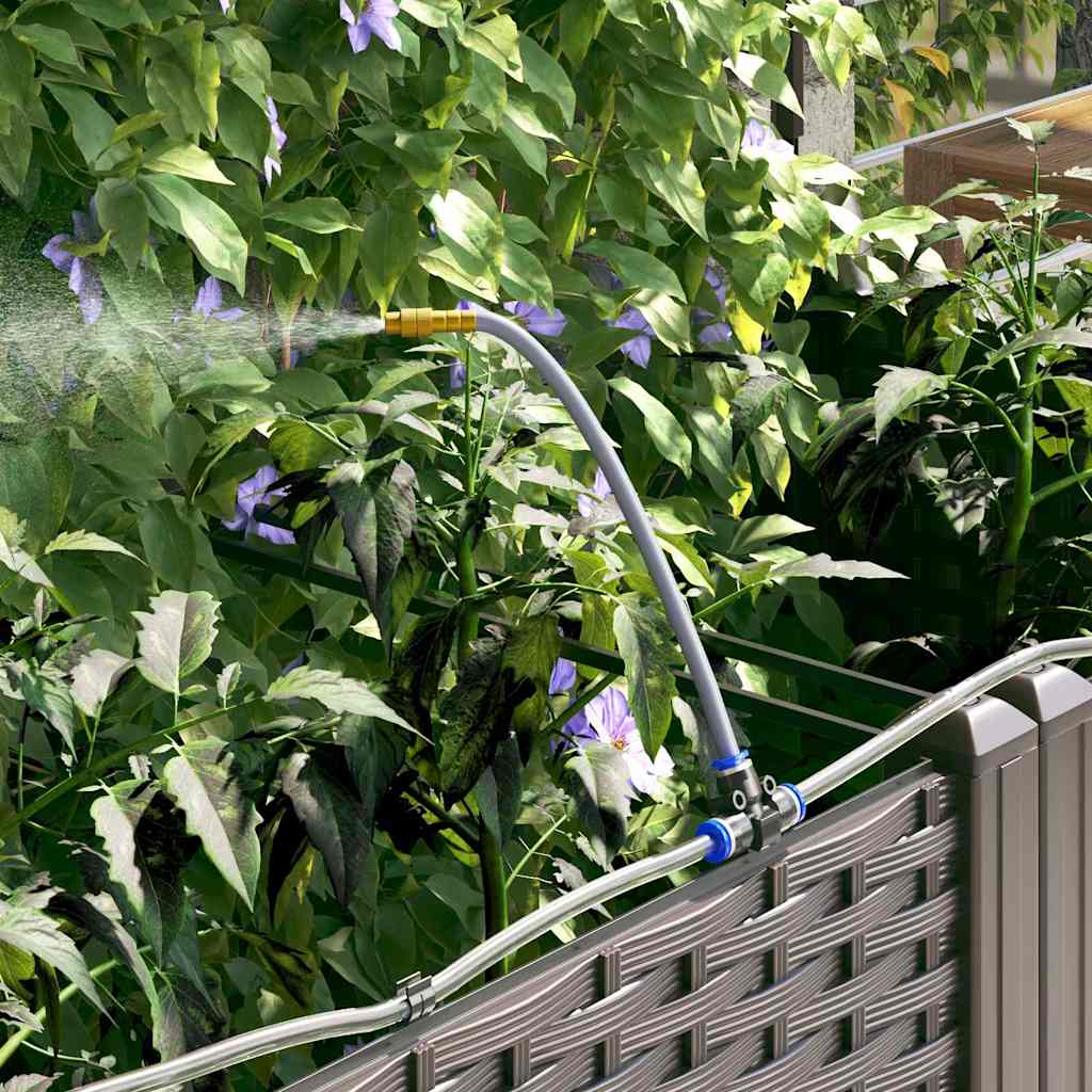 vidaXL Ζαρντινιέρες κήπου Καφέ 120 x 40 x 142 cm Ατσάλι