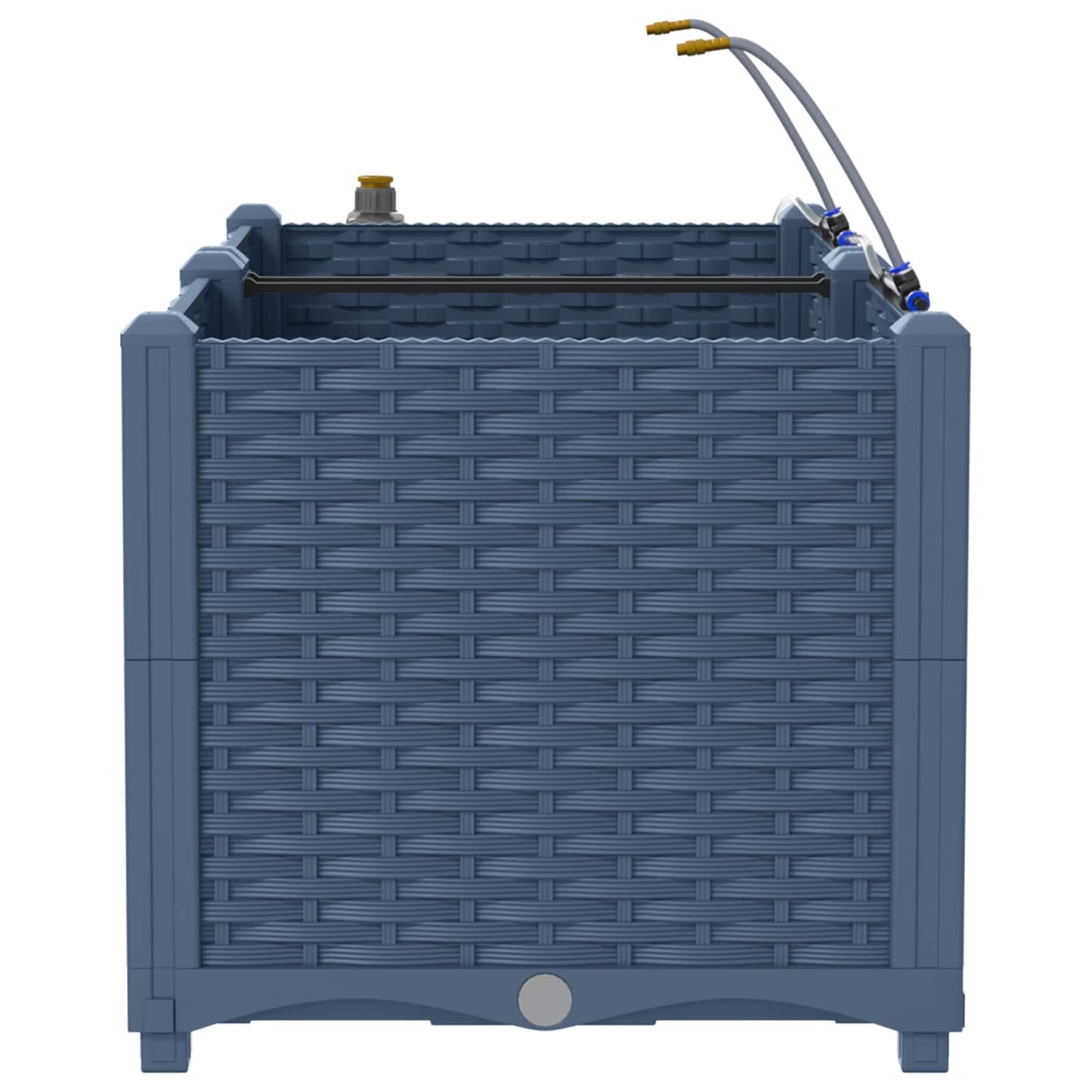 vidaXL Γλάστρα Κήπου 2 pcs Γκρι 80 x 40 x 37,5 cm Πλαστικό