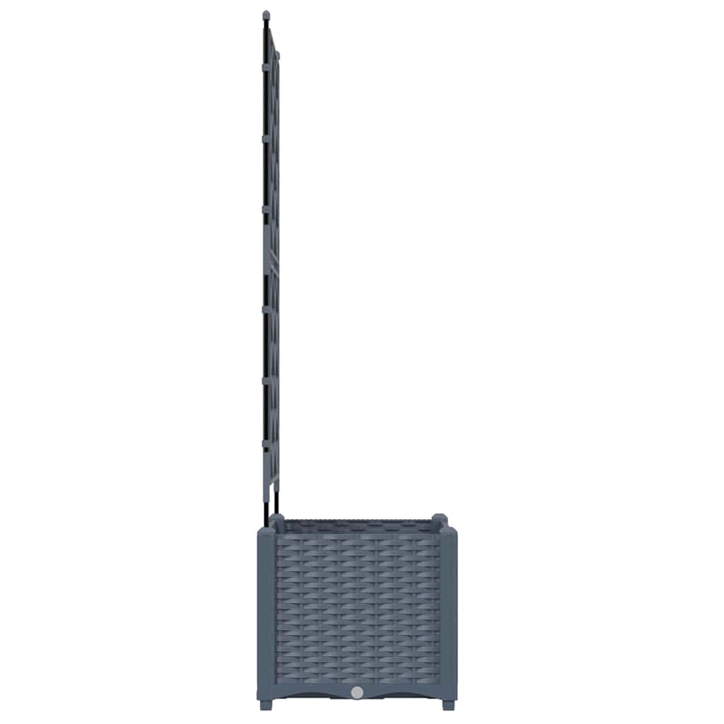 vidaXL Κηποτινάκι με Τρέλα Ανοιχτό γκρι 40 x 40 x 143 εκ. PP