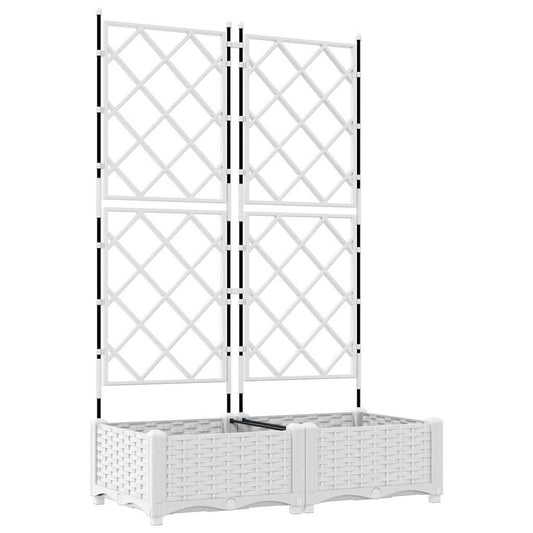 vidaXL Κηποτινάκι με Τρέλα Λευκό 80 x 40 x 125.5 εκ. PP