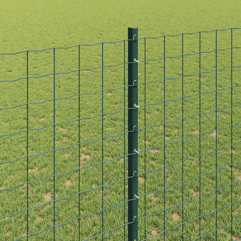 vidaXL Στύλος Περιφράξεων 5 pcs Πράσινο 150 cm Ατσάλι