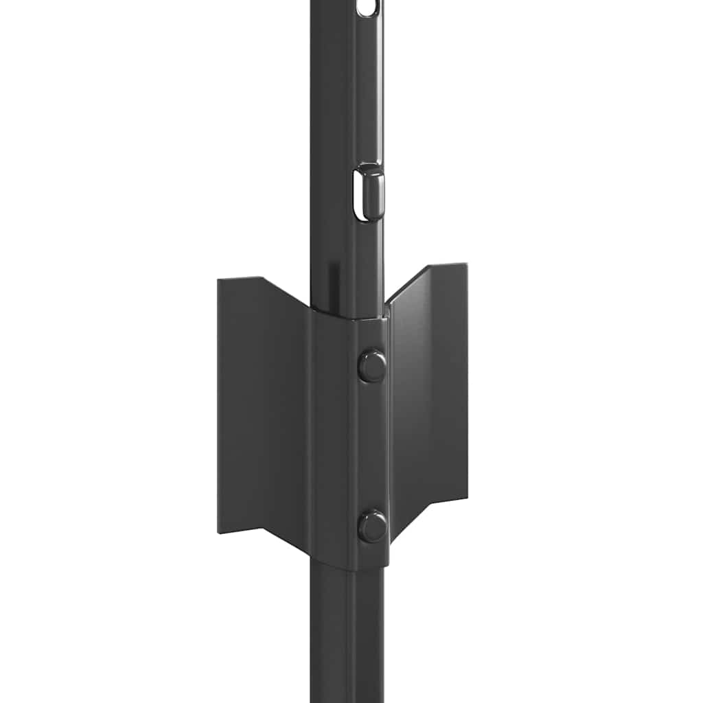 vidaXL Ενσωματωμένος Πόλος Φράχτη 11 τεμ. Γκρι 120 cm