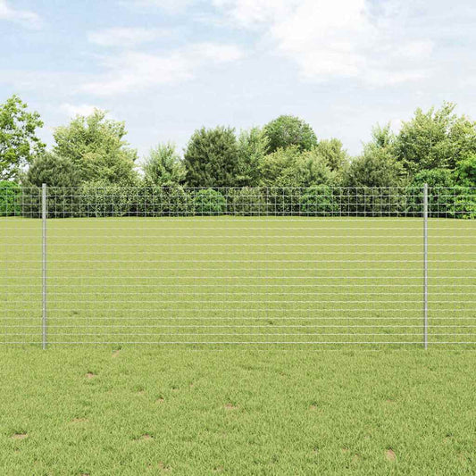 vidaXL Στύλος Περιφράξεων 11 pcs Ασημί 100 cm Ατσάλι