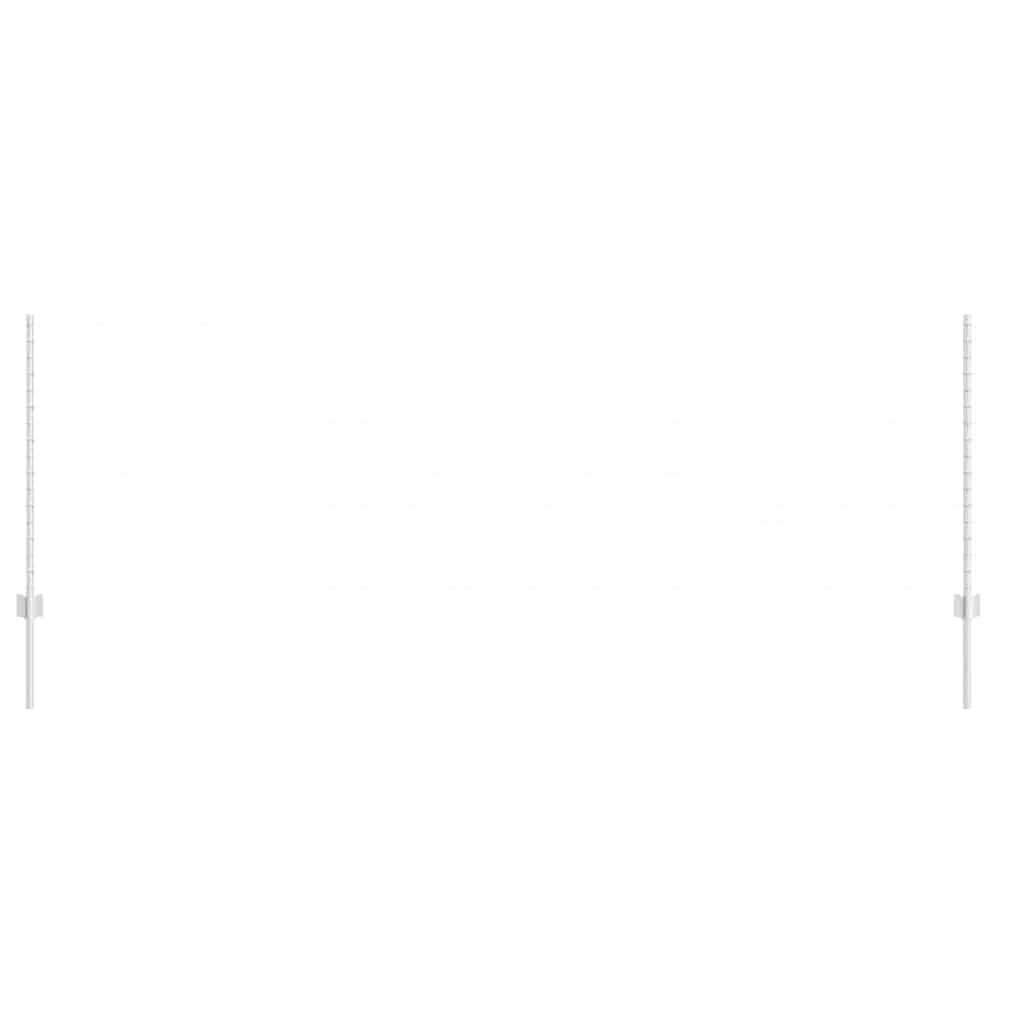 vidaXL Στύλος Περιφράξεων 11 pcs Ασημί 100 cm Ατσάλι