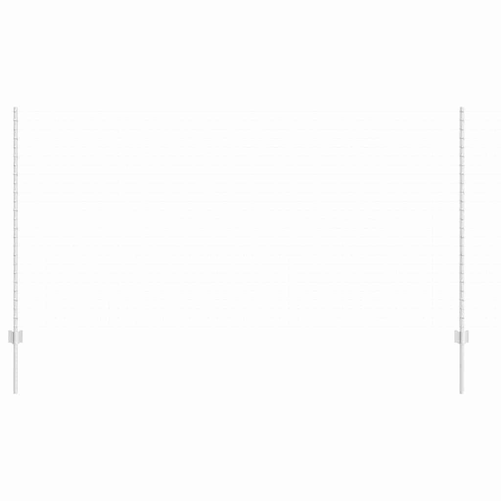 vidaXL Στύλος Περιφράξεων 5 pcs Ασημί 140 cm Ατσάλι