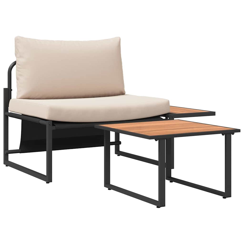 vidaXL Σαπούνι Κήπου Δύο Κομματιών με Μαξιλάρια Ταυρίνης