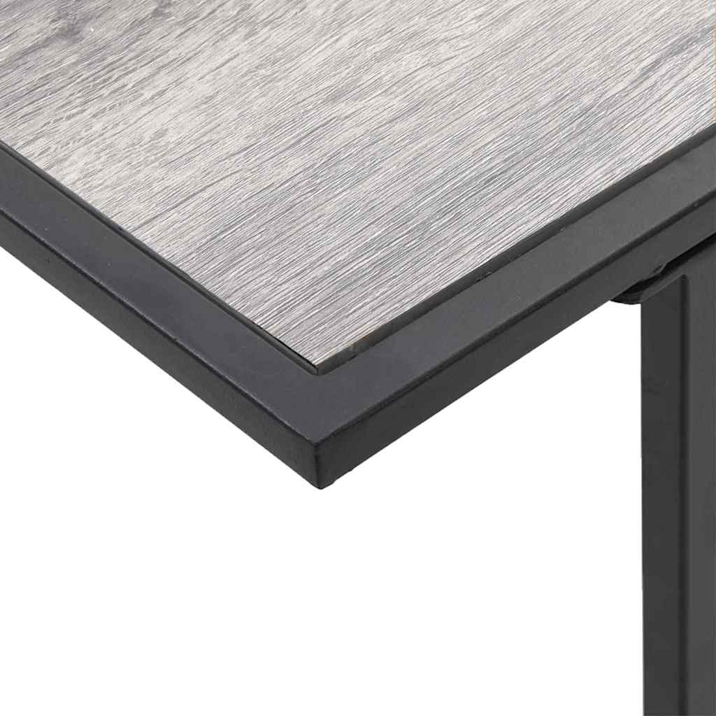 vidaXL Τραπέζι Κήπου Γκρι 100 x 55 x 70 εκ. Χάλυβας και DPC
