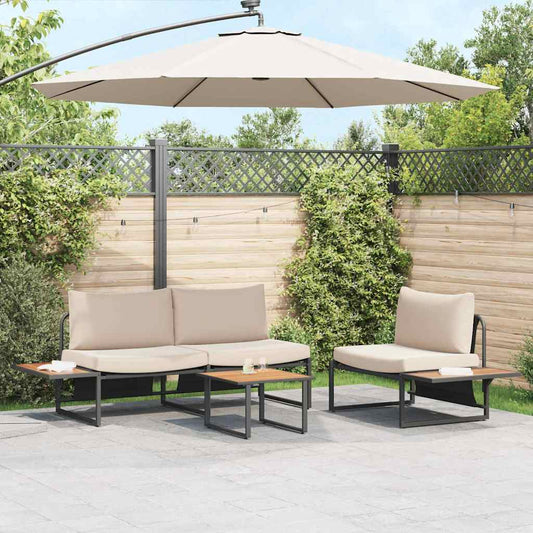 vidaXL Τραπεζάκι σαλονιού Μαύρο και Καφέ 55 x 55 x 35 cm