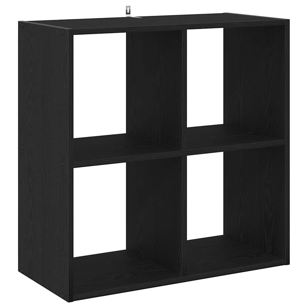 vidaXL Βιβλιοθήκη Μαύρη δρυς 68,5 x 32 x 68,5 εκ Επεξεργασμένο ξύλο