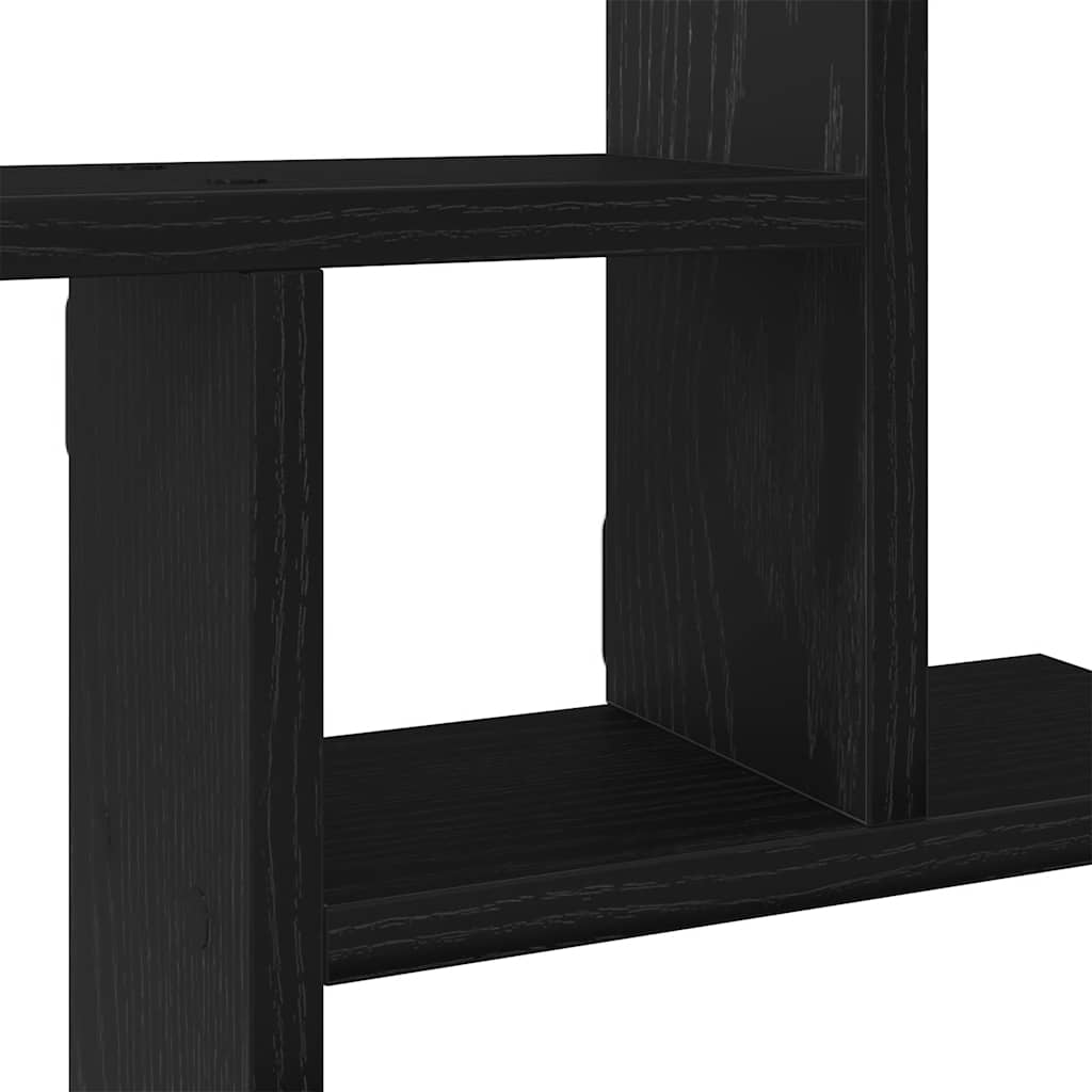 vidaXL Ράφια Τοίχου 2 τεμ. Μαύρη Δρυς 38x12x38 εκ. από Τεχνητό Ξύλο
