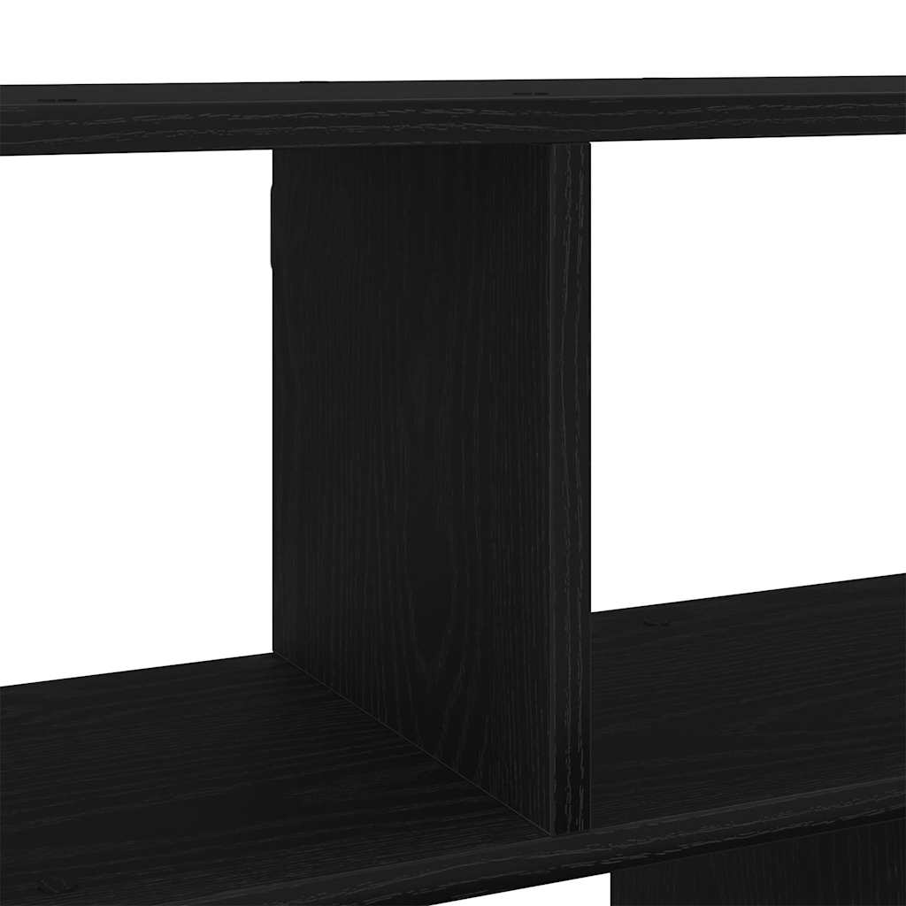 vidaXL Ράφι Τοίχου Μαύρη Δρυς 100x25x50 εκ. από Τεχνητό Ξύλο