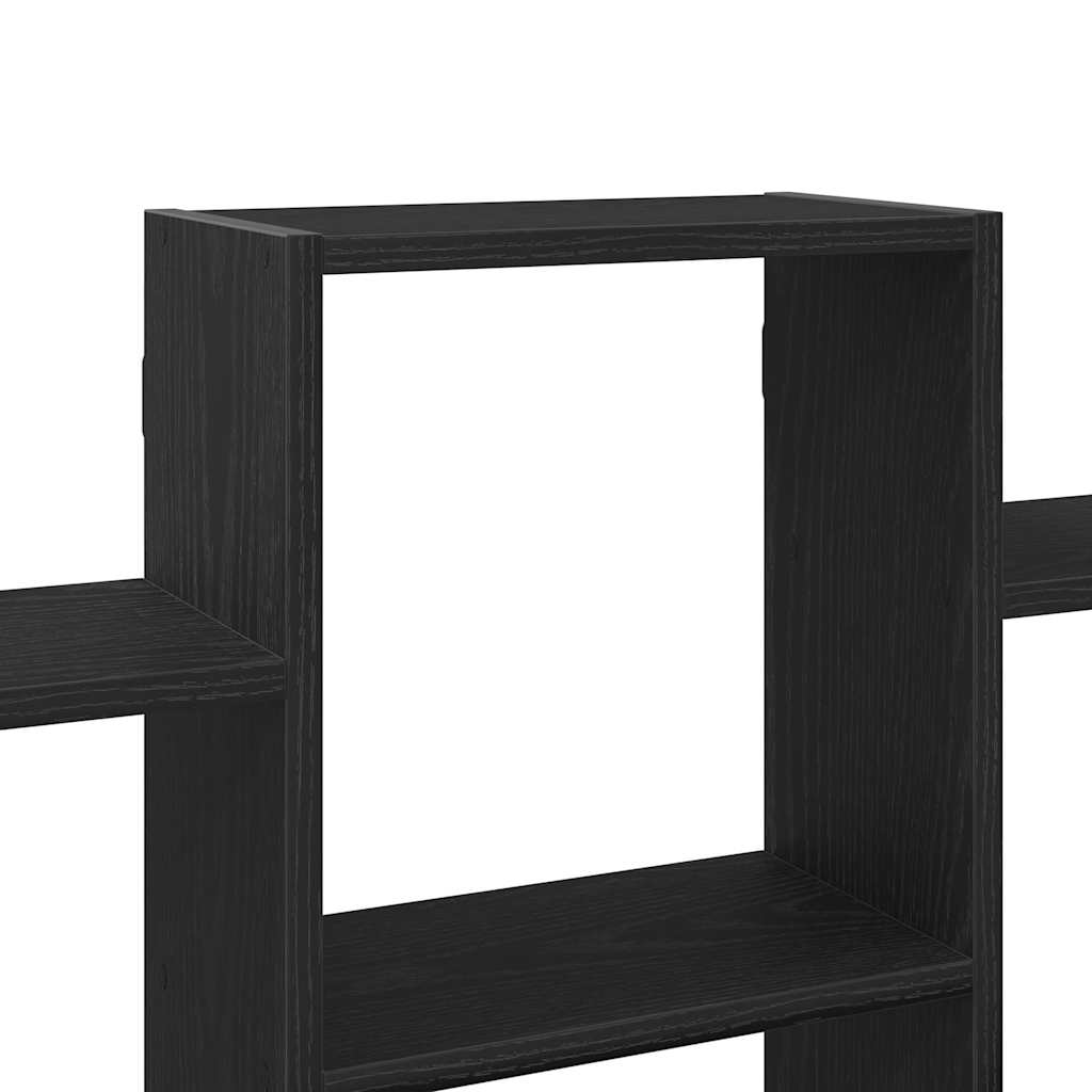 vidaXL Ράφι Τοίχου Μαύρη Δρυς 159 x 18 x 66 εκ. από Τεχνητό Ξύλο