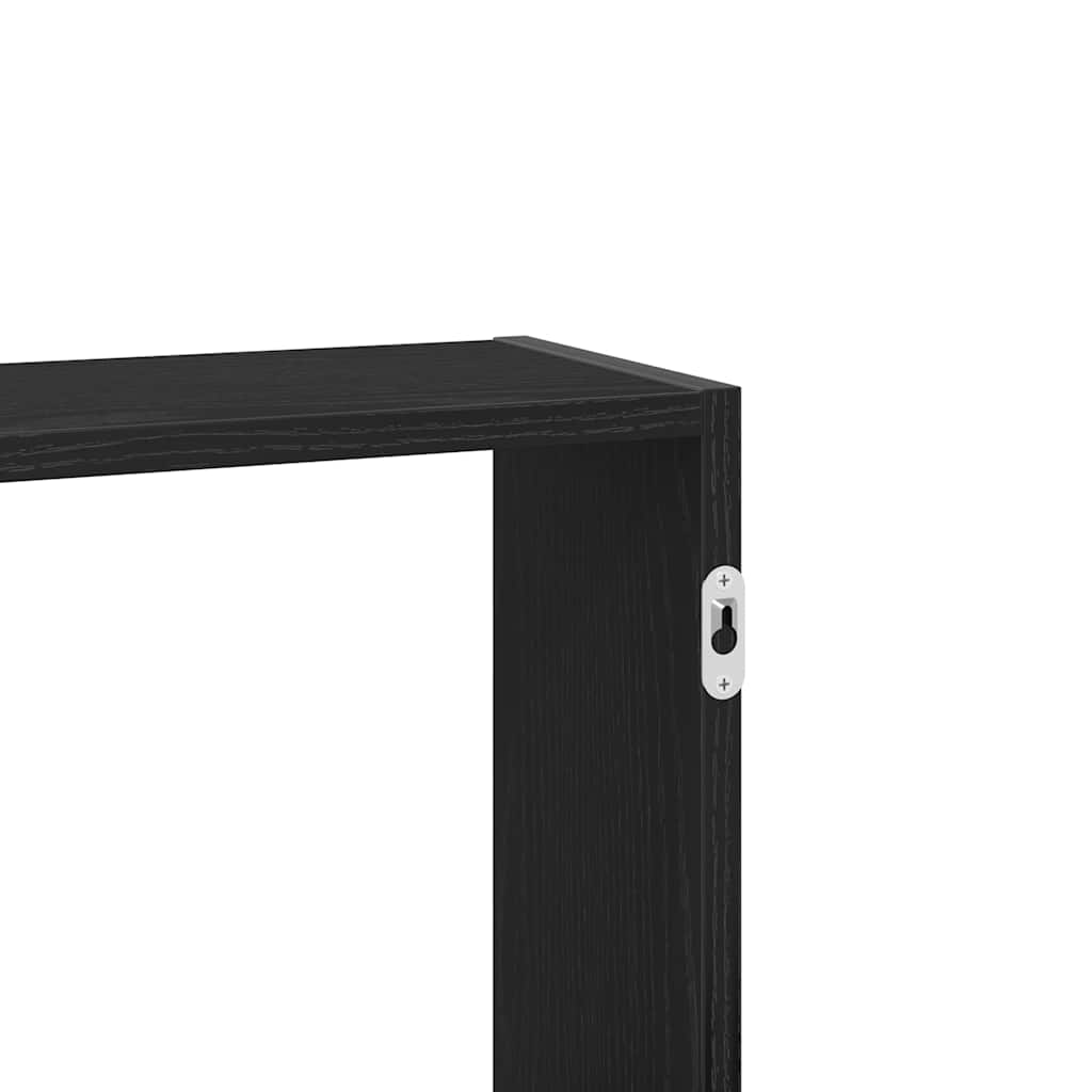 vidaXL Ράφι Τοίχου Μαύρη Δρυς 159 x 18 x 66 εκ. από Τεχνητό Ξύλο