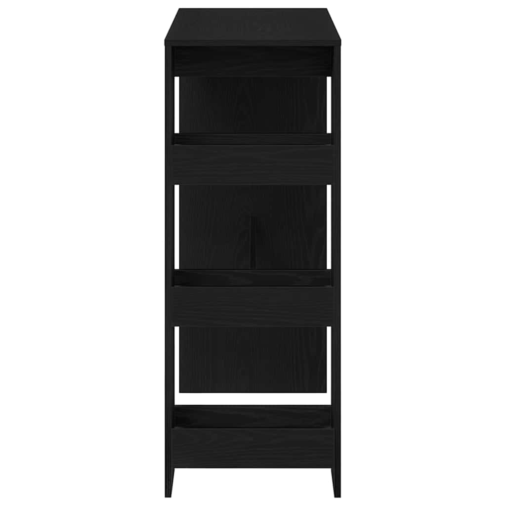 vidaXL Τραπέζι Μπαρ με Ράφια από Μαύρη Δρυς 90x40x103,5 εκ. από Τεχνητό Ξύλο