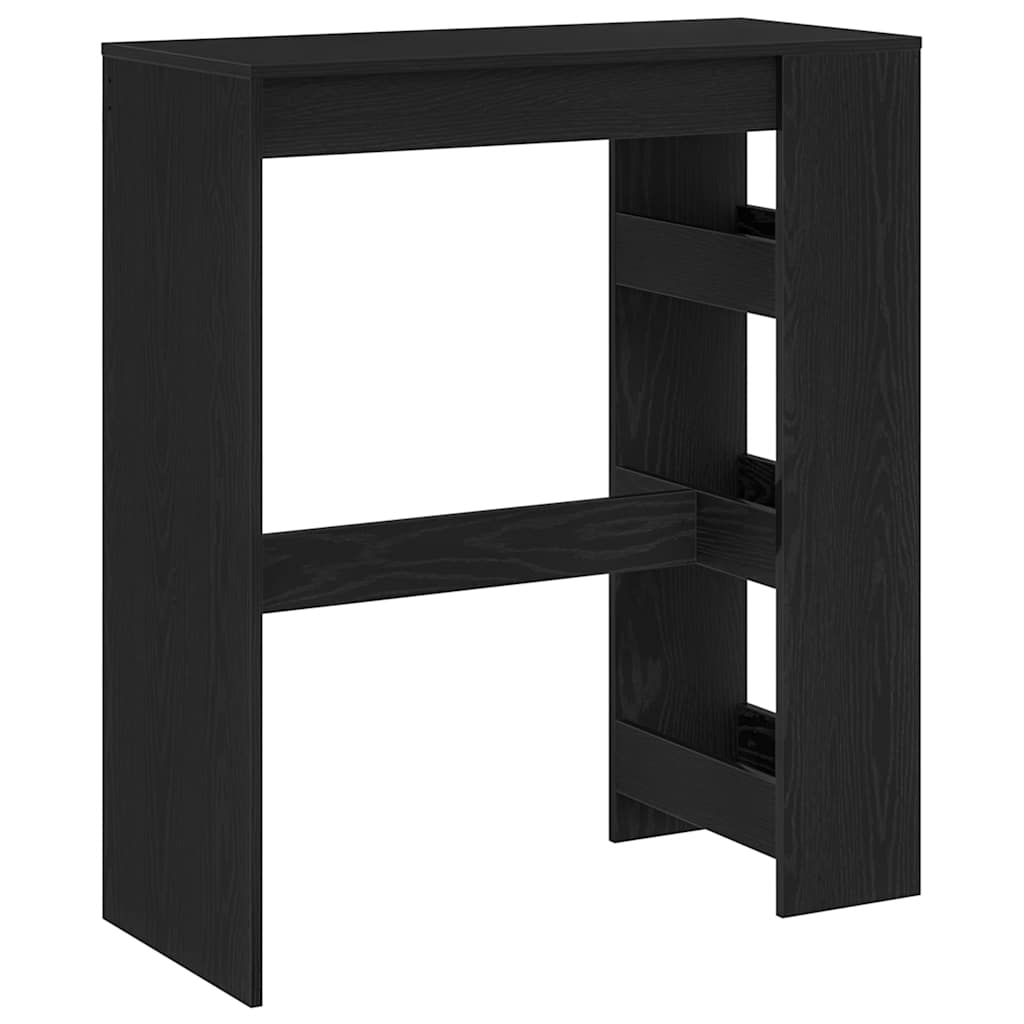 vidaXL Τραπέζι Μπαρ με Ράφια από Μαύρη Δρυς 90x40x103,5 εκ. από Τεχνητό Ξύλο