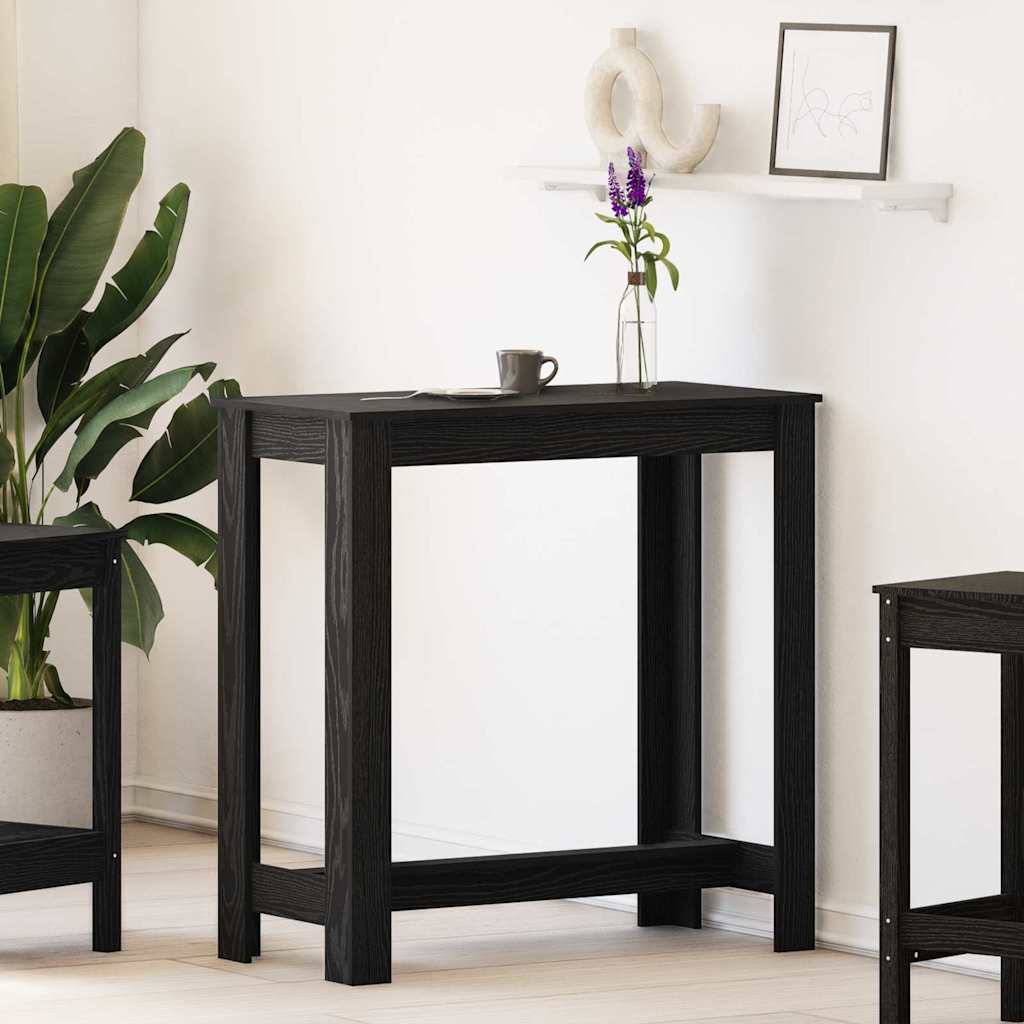 vidaXL Τραπέζι μπαρ 102 x 50 x 103.5 εκ. Επεξεργασμένο Ξύλο Μαύρη Οξυά