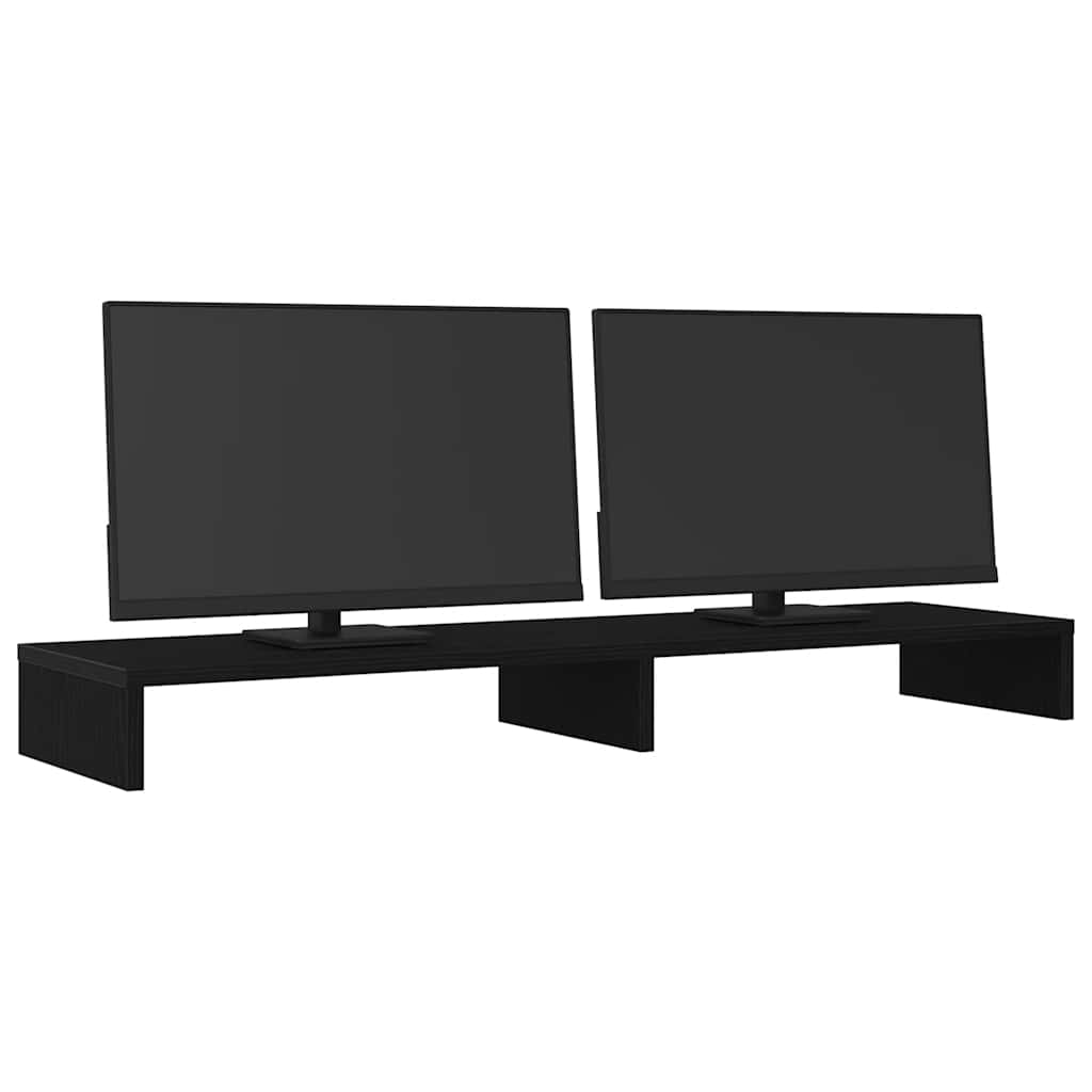 vidaXL Βάση Οθόνης Μαύρη Δρυς 100x27x10 εκ. από Τεχνητό Ξύλο
