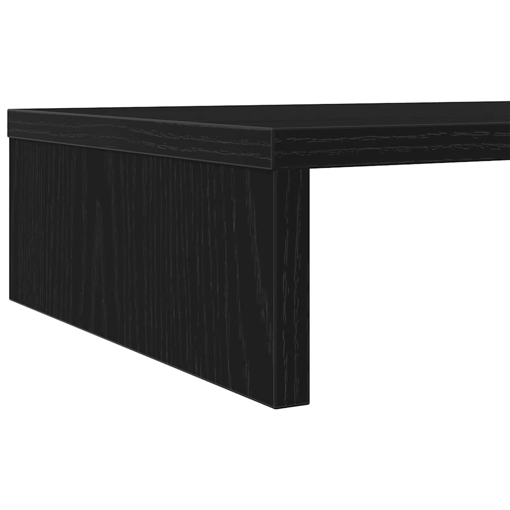 vidaXL Βάση Οθόνης Μαύρη Δρυς 100x27x10 εκ. από Τεχνητό Ξύλο