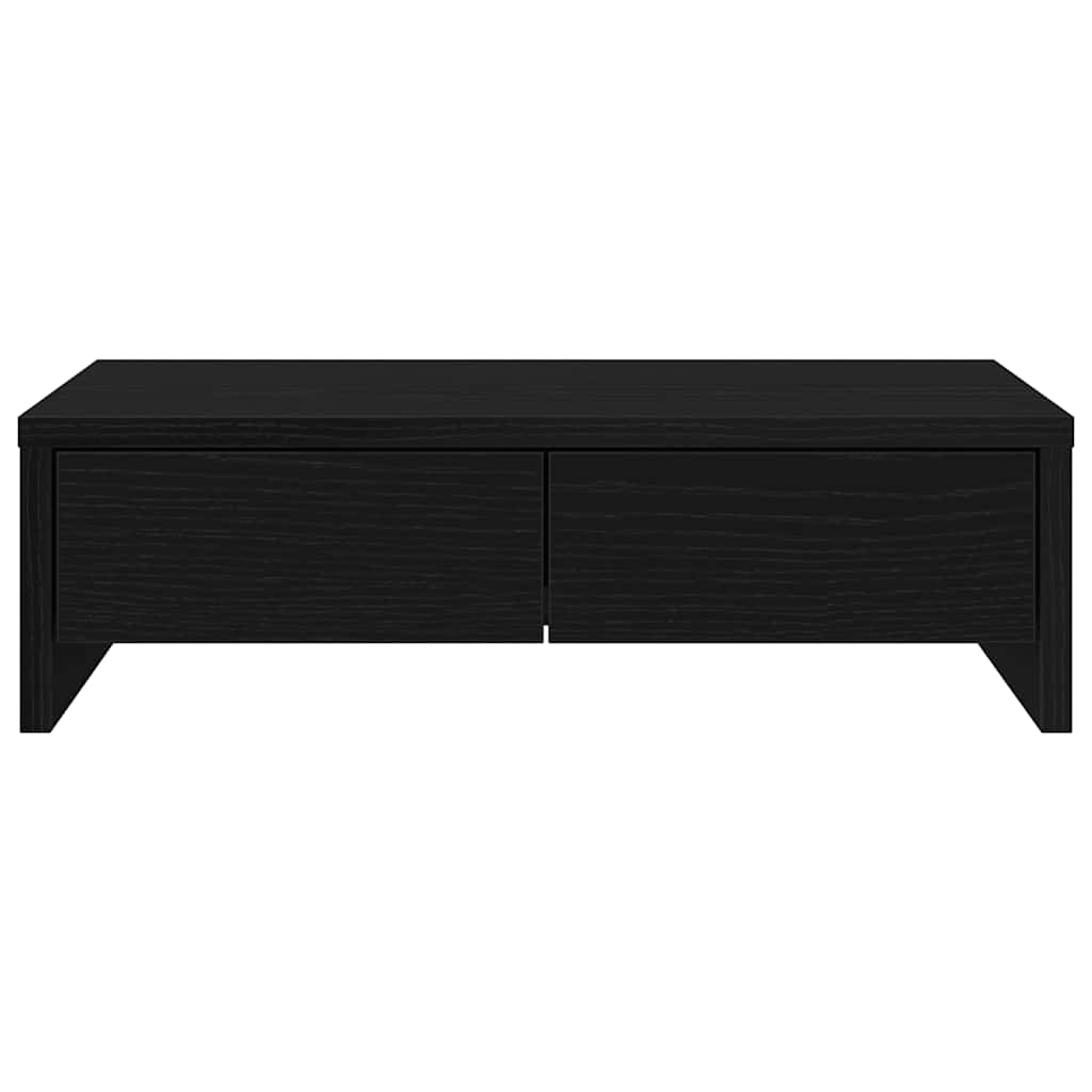 vidaXL Βάση Οθόνης με Συρτάρια Μαύρη Δρυς 50x27x15 εκ. από Τεχνητό Ξύλο