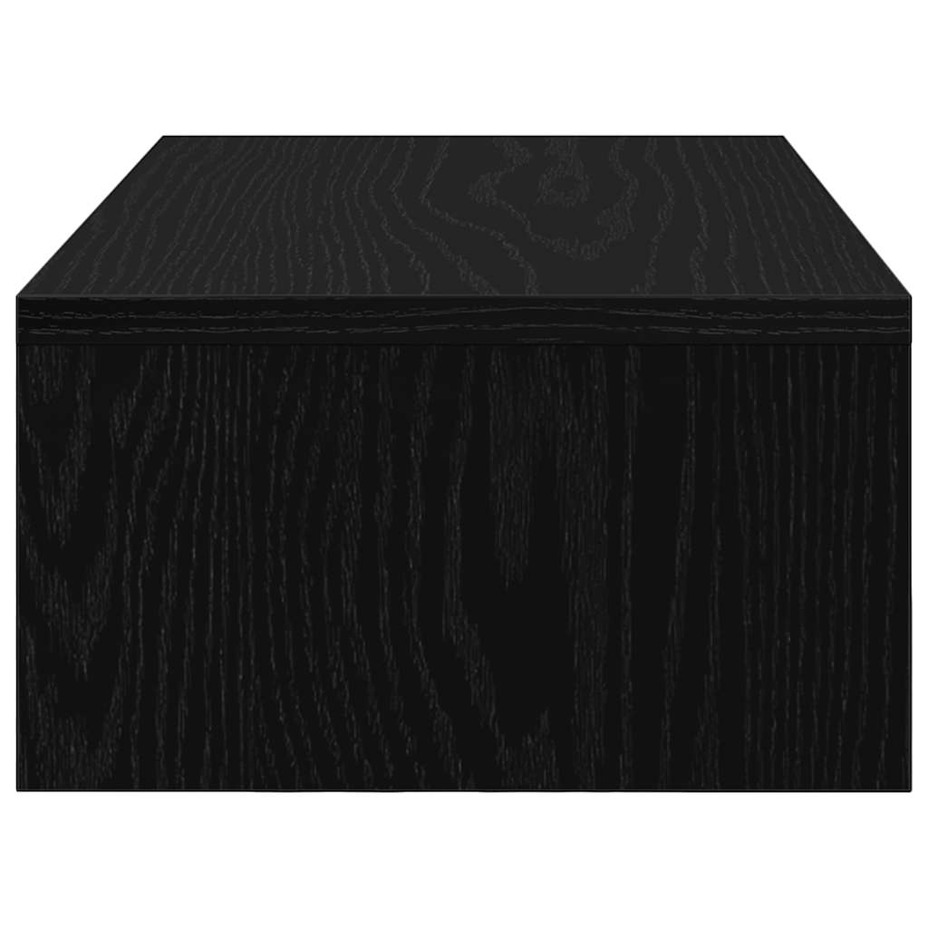 vidaXL Βάση Οθόνης με Συρτάρια Μαύρη Δρυς 50x27x15 εκ. από Τεχνητό Ξύλο