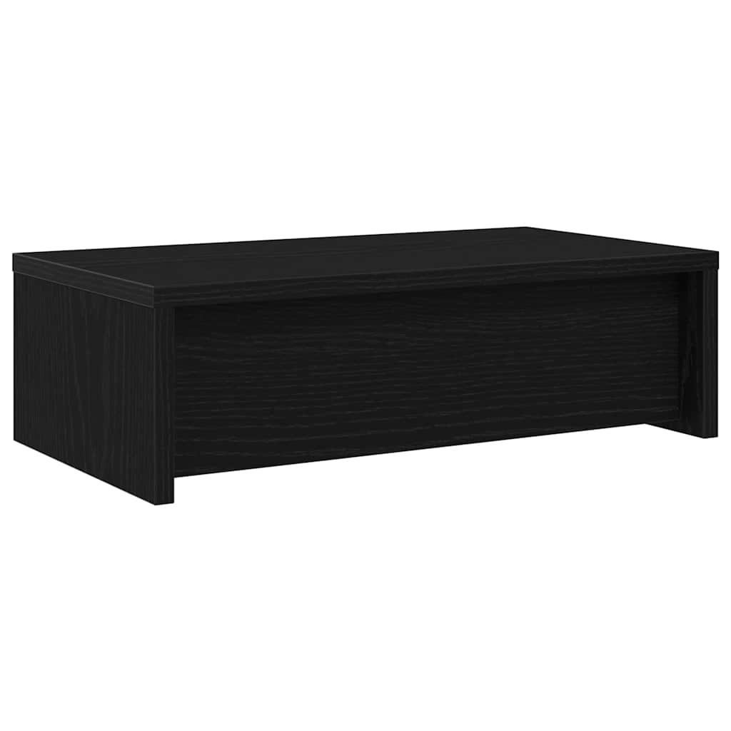 vidaXL Βάση Οθόνης με Συρτάρια Μαύρη Δρυς 50x27x15 εκ. από Τεχνητό Ξύλο