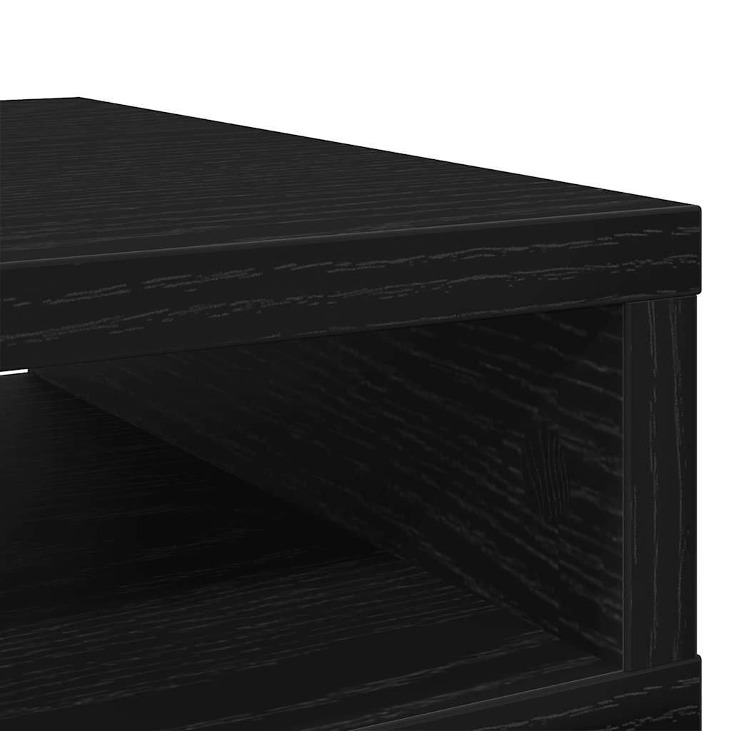 vidaXL Βάση Οθόνης Μαύρη Δρυς 50x27x15 εκ. από Τεχνητό Ξύλο