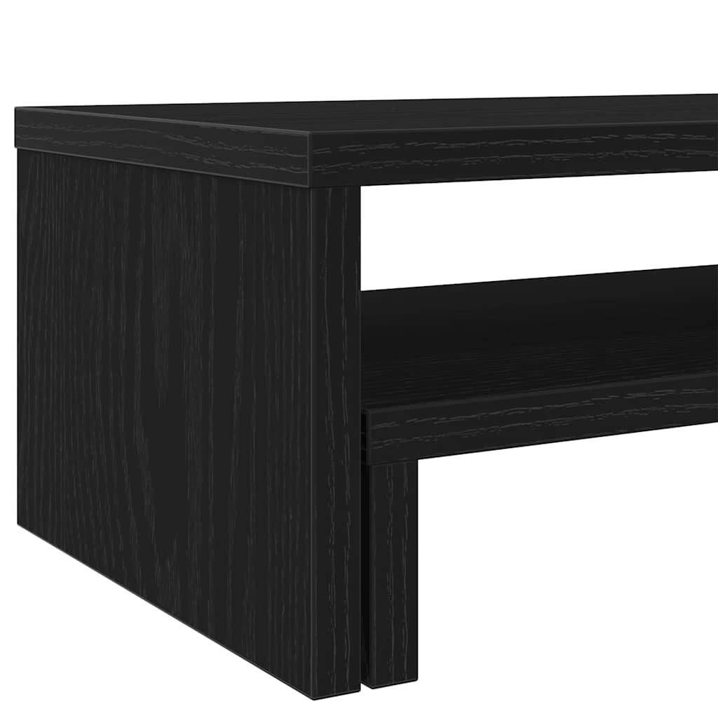 vidaXL Βάση Οθόνης Μαύρη Δρυς 54x22x15 εκ. από Τεχνητό Ξύλο