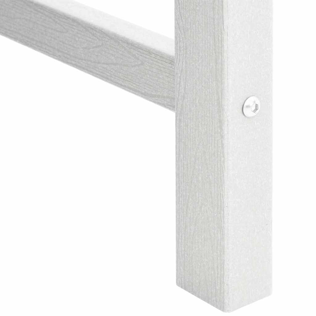 vidaXL Καρέκλα φαγητού κήπου 2 pcs Λευκό 65,5 x 59 x 88 εκ HDPE