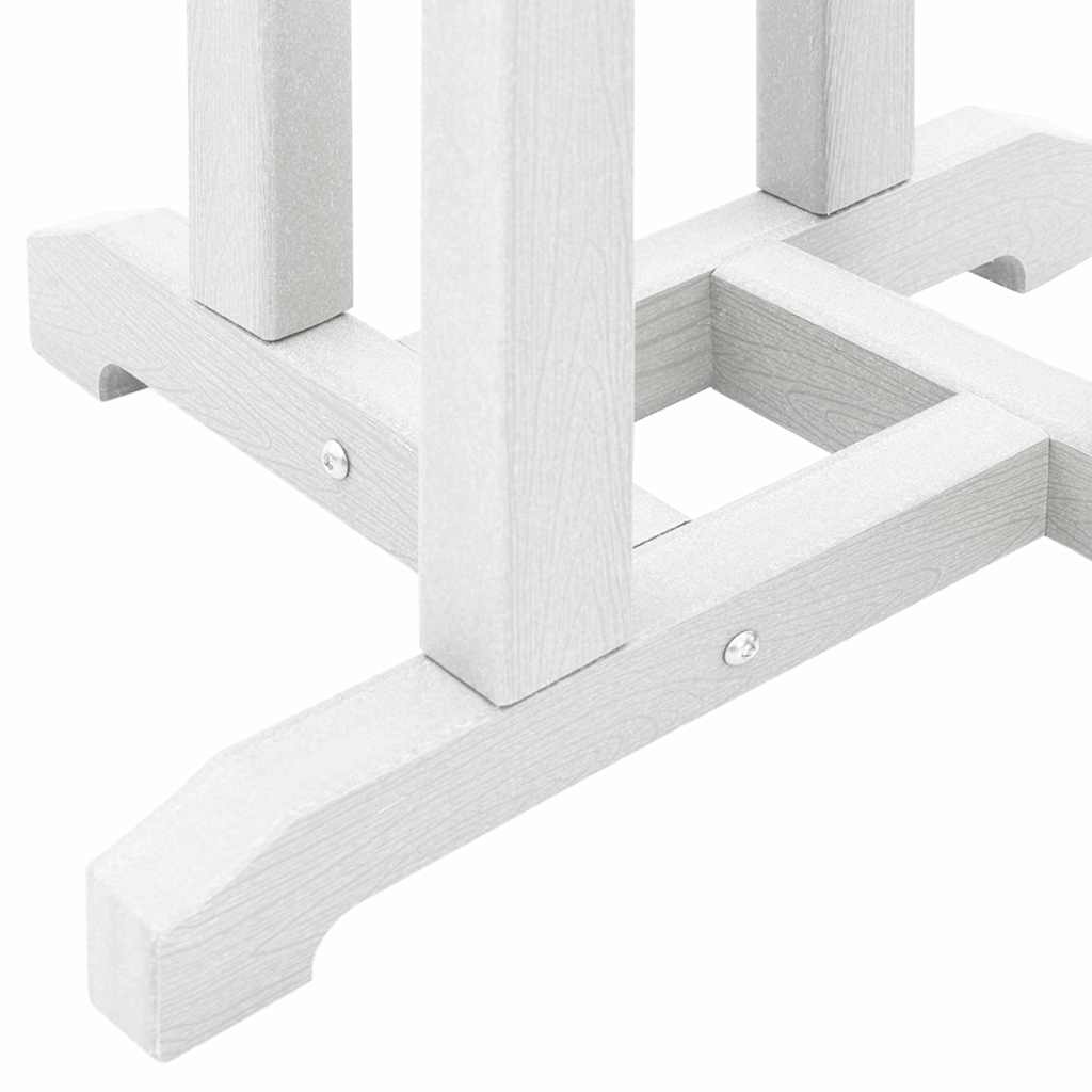 vidaXL Τραπέζι μπαρ Λευκό 55 x 55 x 107 cm HDPE