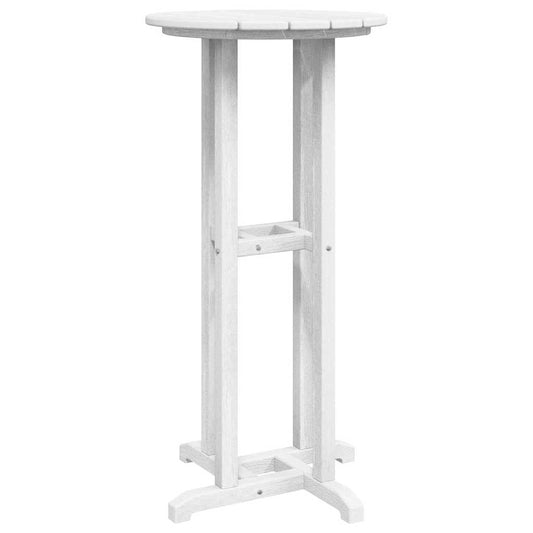 vidaXL Τραπέζι μπαρ Λευκό 55 x 55 x 107 cm Πολυαιθυλένιο