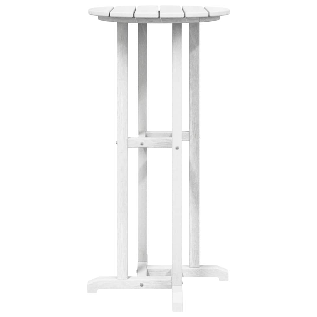 vidaXL Τραπέζι μπαρ Λευκό 55 x 55 x 107 cm HDPE
