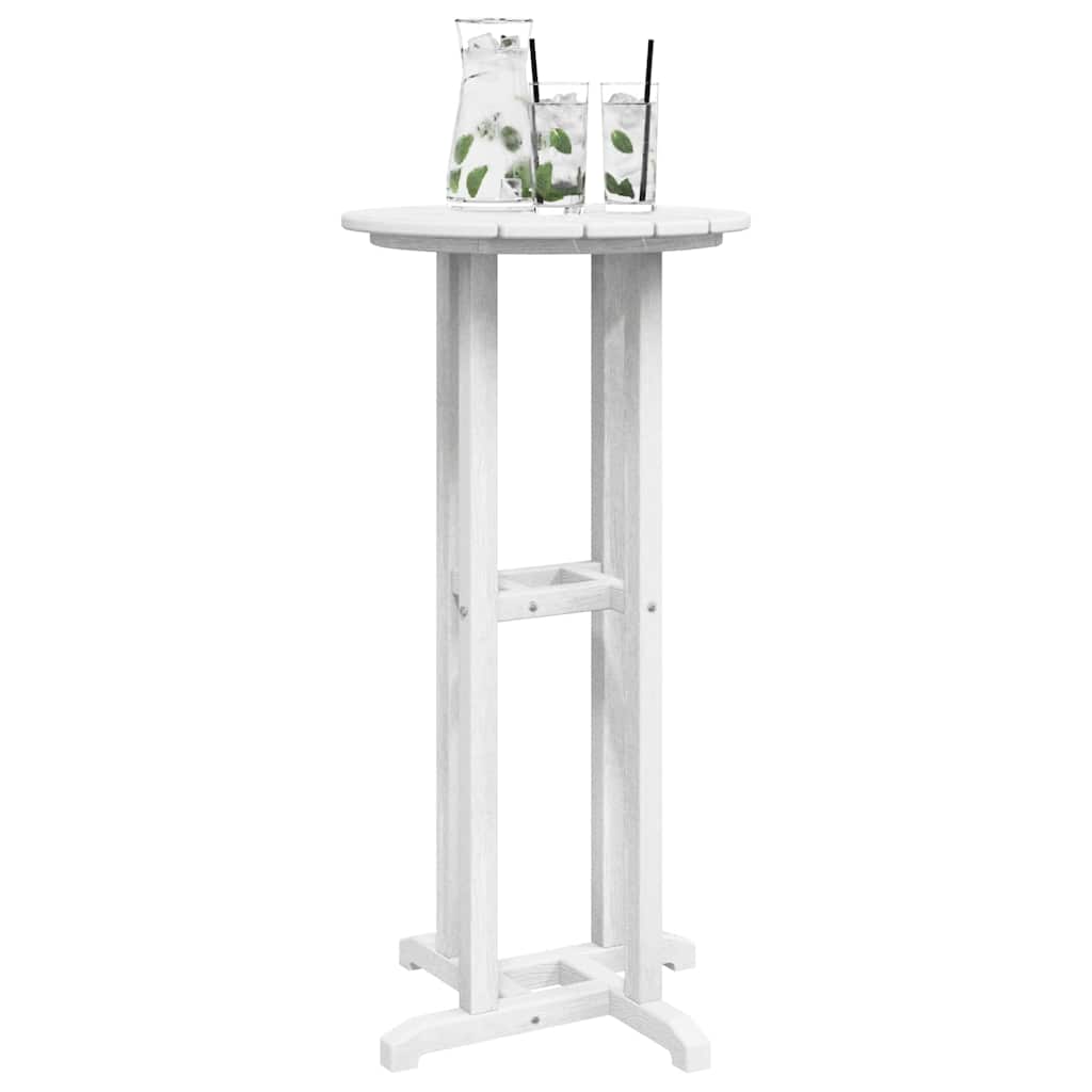 vidaXL Τραπέζι μπαρ Λευκό 55 x 55 x 107 cm HDPE